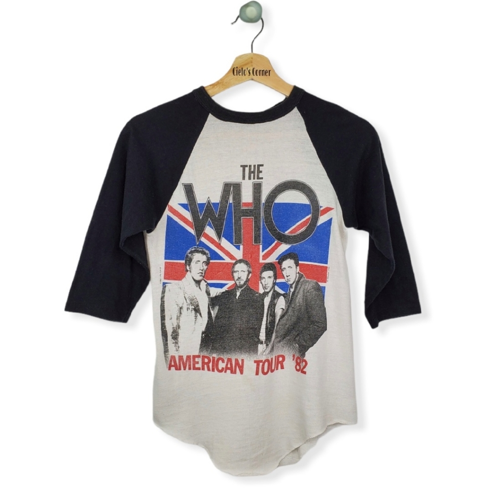 The Who American Tour Raglan Band Shirt '82